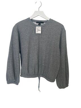 Derek Heart Charcoal Heather Grey Drawstring Sweatshirt